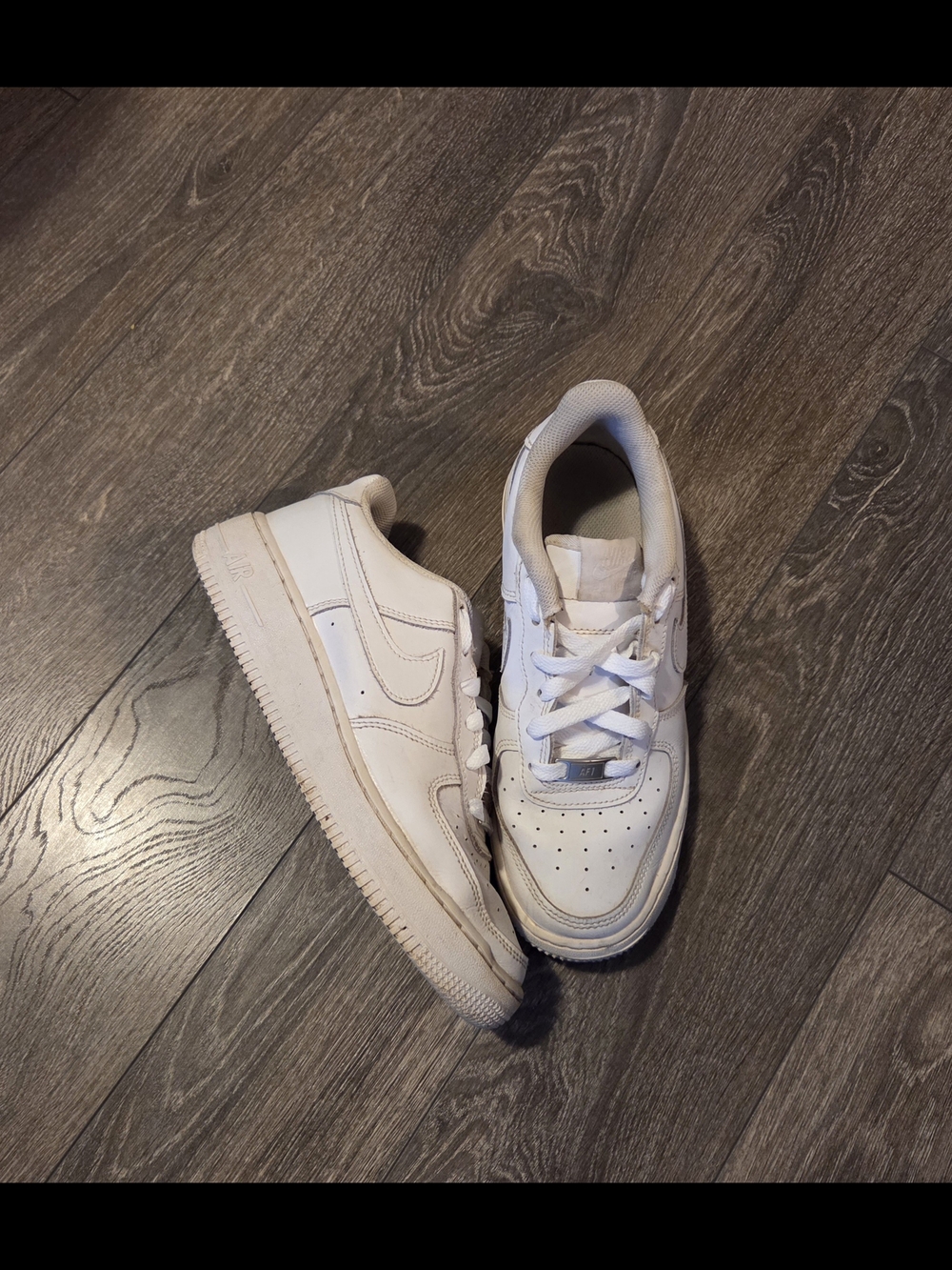 Nike Air Force 1 Triple White Sneakers | Youth 6Y / Women’s 7.5